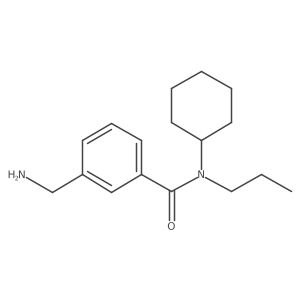 3-(aminomethyl)-N-cyclohexyl-N-propylbenzamide结构式