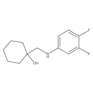 1-{[(3,4-Difluorophenyl)amino]methyl}cyclohexan-1-ol Structure