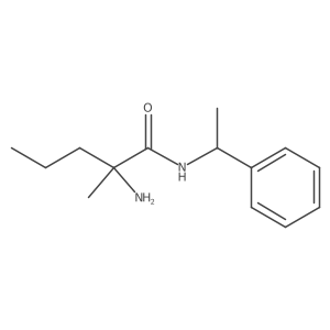 2-amino-2-methyl-N-(1-phenylethyl)pentanamide Structure