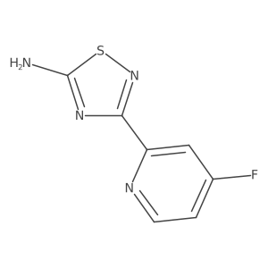 3-(4-Fluoropyridin-2-yl)-1,2,4-thiadiazol-5-amine结构式