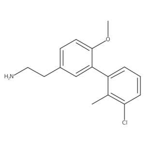 3a(2)-Chloro-6-methoxy-2a(2)-methyl[1,1a(2)-biphenyl]-3-ethanamine Structure