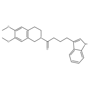 1-(6,7-dimethoxy-3,4-dihydroisoquinolin-2(1H)-yl)-4-(1H-indol-3-yl)butan-1-one结构式