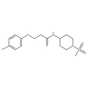 3-(4-Fluorophenoxy)-N-[1-(methylsulfonyl)-4-piperidinyl]propanamide Structure