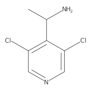 (S)-1-(3,5-Dichloropyridin-4-yl)ethan-1-amine Structure