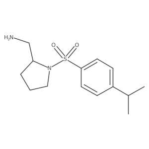(2S)-1-[[4-(1-Methylethyl)phenyl]sulfonyl]-2-pyrrolidinemethanamine Structure