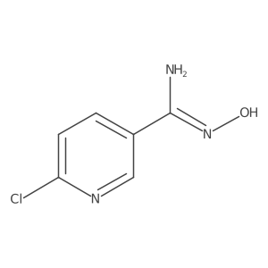 (Z)-6-chloro-N'-hydroxypyridine-3-carboximidamide结构式