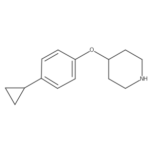4-(4-Cyclopropylphenoxy)piperidine Structure