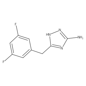 5-(3,5-difluorobenzyl)-1H-1,2,4-triazol-3-amine Structure