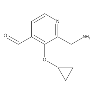 2-(Aminomethyl)-3-cyclopropoxyisonicotinaldehyde结构式