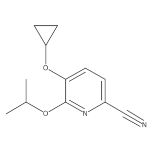 5-Cyclopropoxy-6-isopropoxypicolinonitrile Structure