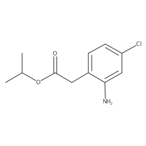 1-Methylethyl 2-amino-4-chlorobenzeneacetate Structure