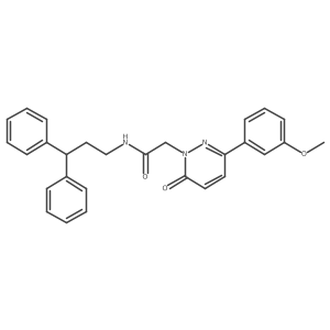N-(3,3-diphenylpropyl)-2-(3-(3-methoxyphenyl)-6-oxopyridazin-1(6H)-yl)acetamide Structure