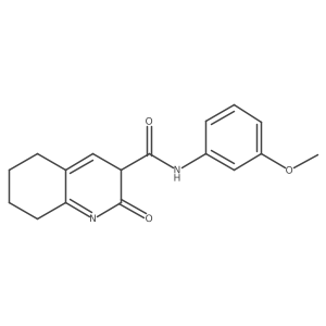 N-(3-methoxyphenyl)-2-oxo-5,6,7,8-tetrahydro-3H-quinoline-3-carboxamide Structure