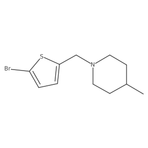 1-[(5-Bromo-2-thienyl)methyl]-4-methylpiperidine Structure