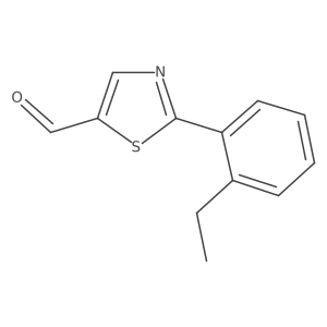 2-(2-Ethylphenyl)thiazole-5-carbaldehyde结构式
