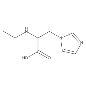 2-(ethylamino)-3-(1H-imidazol-1-yl)propanoic acid Structure