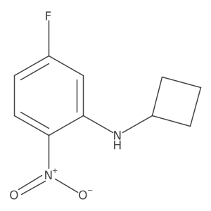 Cyclobutyl-(5-fluoro-2-nitrophenyl)amine Structure