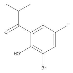 1-(3-Bromo-5-fluoro-2-hydroxyphenyl)-2-methylpropan-1-one Structure