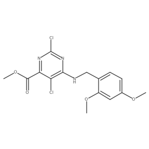 Methyl 2,5-dichloro-6-[(2,4-dimethoxyphenyl)methylamino]pyrimidine-4-carboxylate Structure