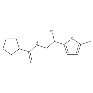 N-[2-hydroxy-2-(5-methylfuran-2-yl)ethyl]cyclopentanecarboxamide结构式