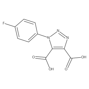 1-(4-Fluoro-phenyl)-1h-[1,2,3]triazole-4,5-dicarboxylic acid Structure
