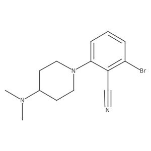 2-Bromo-6-(4-(dimethylamino)piperidin-1-yl)benzonitrile结构式