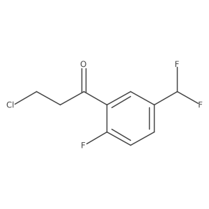 1-Propanone, 3-chloro-1-[5-(difluoromethyl)-2-fluorophenyl]- Structure