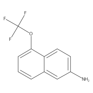5-(Trifluoromethoxy)naphthalen-2-amine结构式
