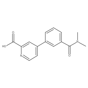4-[3-(N,N-Dimethylaminocarbonyl)phenyl]picolinic acid Structure