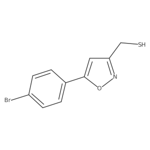 [5-(4-Bromophenyl)-1,2-oxazol-3-YL]methanethiol Structure