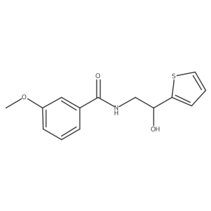N-[2-hydroxy-2-(thiophen-2-yl)ethyl]-3-methoxybenzamide Structure