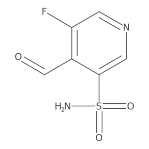 3-Pyridinesulfonamide, 5-fluoro-4-formyl- Structure