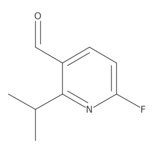 6-Fluoro-2-isopropylnicotinaldehyde Structure