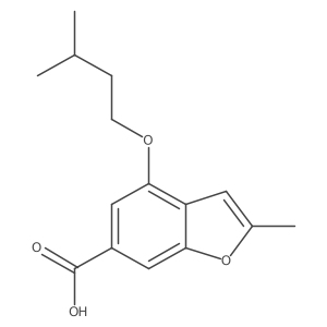 4-(Isopentyloxy)-2-methylbenzofuran-6-carboxylic acid Structure