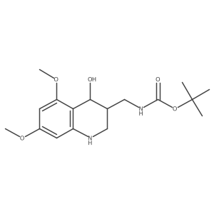 tert-butyl N-[(4-hydroxy-5,7-dimethoxy-1,2,3,4-tetrahydroquinolin-3-yl)methyl]carbamate Structure