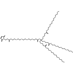 Maleimido-PEG(4)-[PEG(4)-OMe]3结构式