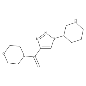 Morpholino(1-(piperidin-3-yl)-1H-1,2,3-triazol-4-yl)methanone结构式