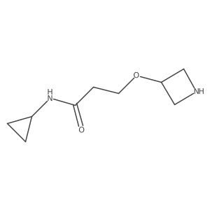 3-(azetidin-3-yloxy)-N-cyclopropylpropanamide结构式
