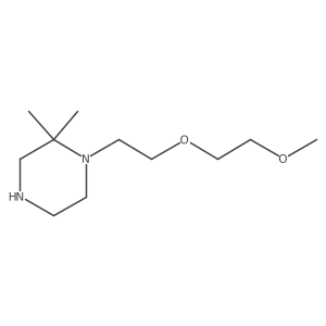 1-[2-(2-Methoxyethoxy)ethyl]-2,2-dimethylpiperazine结构式