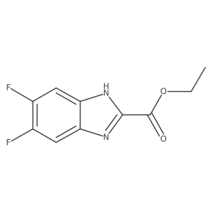 Ethyl 5,6-Difluorobenzimidazole-2-carboxylate Structure