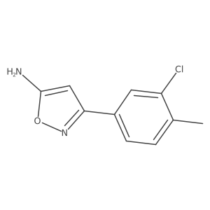 3-(3-Chloro-4-methylphenyl)isoxazol-5-amine Structure
