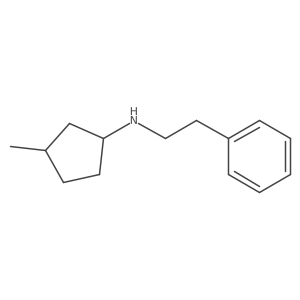3-methyl-N-(2-phenylethyl)cyclopentan-1-amine结构式