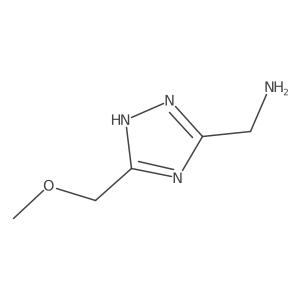 (5-(Methoxymethyl)-4h-1,2,4-triazol-3-yl)methanamine Structure