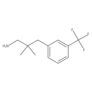 2,2-Dimethyl-3-(3-(trifluoromethyl)phenyl)propan-1-amine结构式