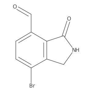 7-Bromo-3-oxoisoindoline-4-carbaldehyde结构式