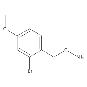 o-[(2-Bromo-4-methoxyphenyl)methyl]hydroxylamine Structure
