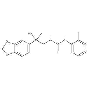 1-(2-(Benzo[d][1,3]dioxol-5-yl)-2-hydroxypropyl)-3-(o-tolyl)urea结构式