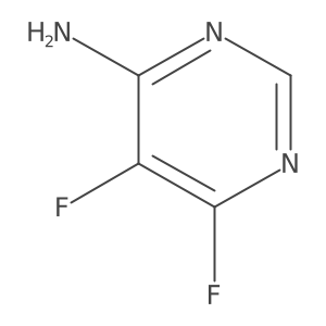 5,6-Difluoropyrimidin-4-amine结构式