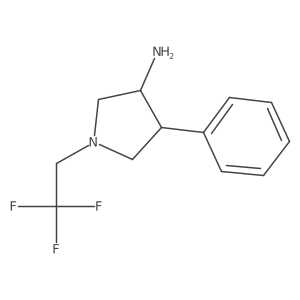 (3S,4R)-4-phenyl-1-(2,2,2-trifluoroethyl)pyrrolidin-3-amine Structure