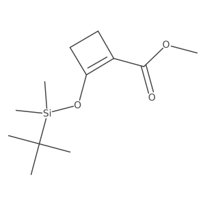 Methyl 2-[(tert-butyldimethylsilyl)oxy]cyclobut-1-ene-1-carboxylate Structure